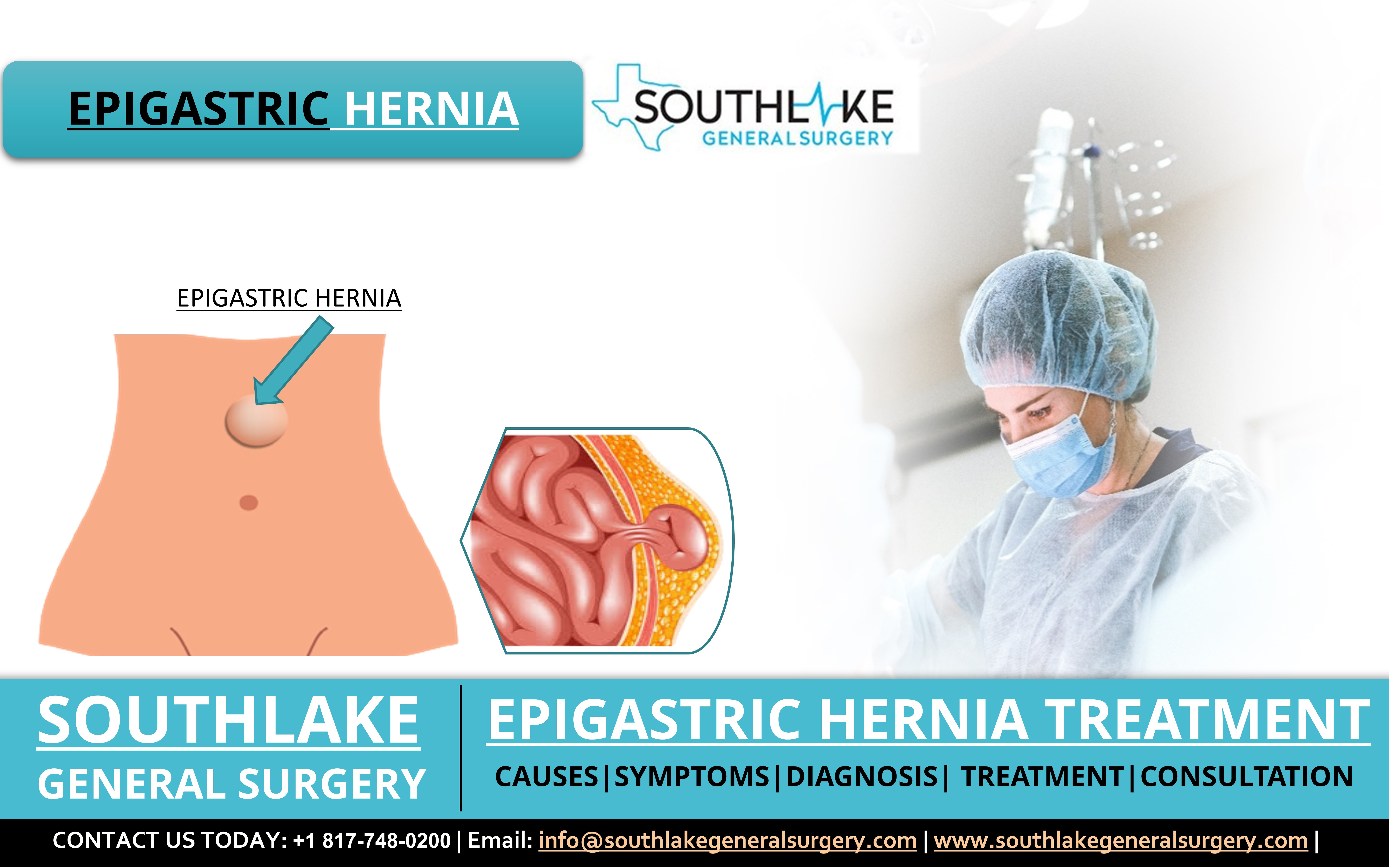 Epigastric Hernia Treatment at Southlake General Surgery, Texas
