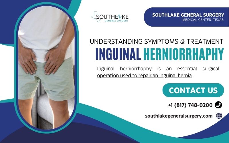 Image showing the patient with inguinal hernia.